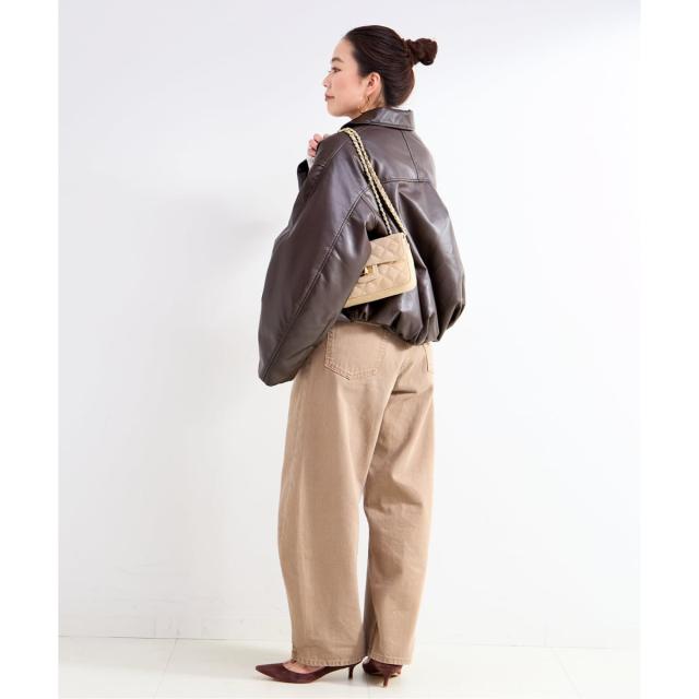 ベーセーストック（B．C STOCK）/《予約》レザーライクブルゾン