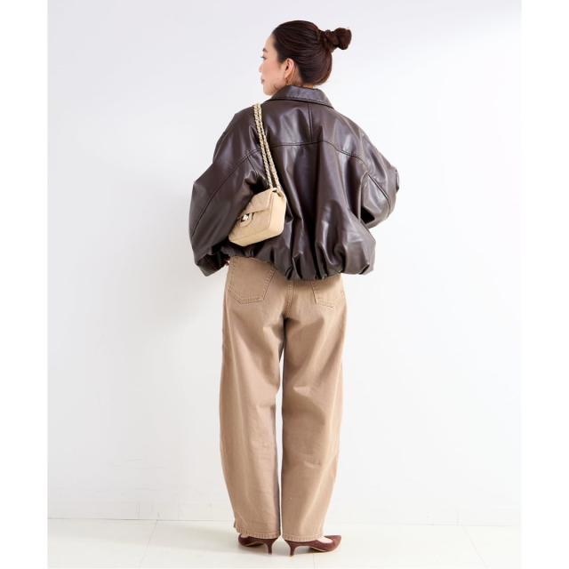 ベーセーストック（B．C STOCK）/《予約》レザーライクブルゾン