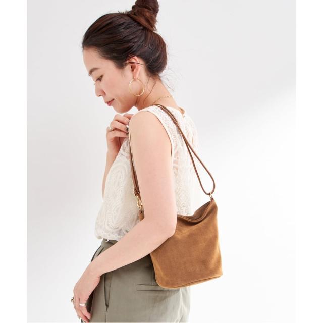 【NEW】ベーセーストック（B．C STOCK）/《追加2》【WEB限定】AULENTTI/オウレンティ スウェードショルダーバッグ