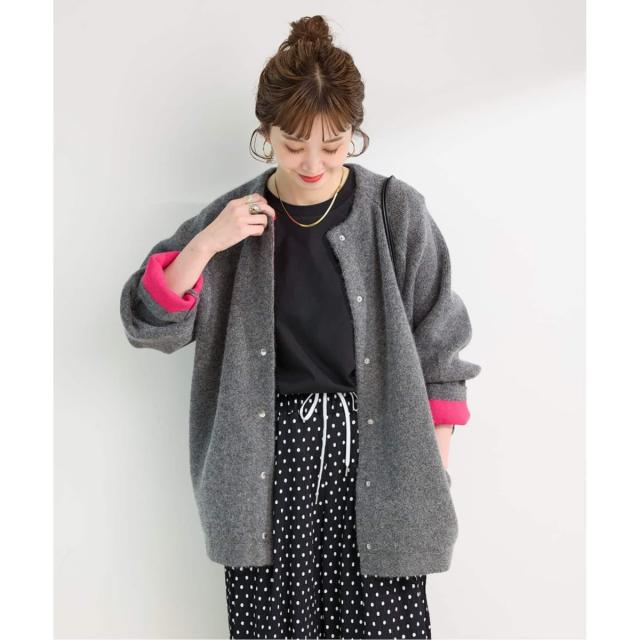 【NEW】ベーセーストック（B．C STOCK）/《追加4》2層スムース編みロングカーディガン