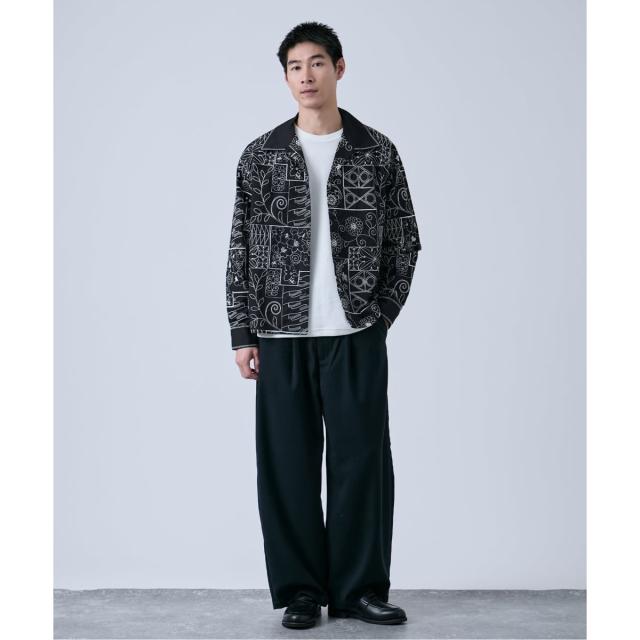 ベーセーストック（B．C STOCK）/Deux Allures / ドゥ アリュール エンブロイダリー オープンカラーシャツ_2