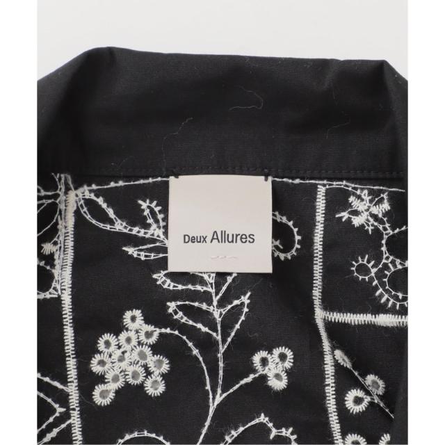 ベーセーストック（B．C STOCK）/Deux Allures / ドゥ アリュール エンブロイダリー オープンカラーシャツ_16