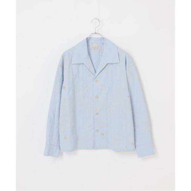 ベーセーストック（B．C STOCK）/Deux Allures / ドゥ アリュール エンブロイダリー オープンカラーシャツ_18