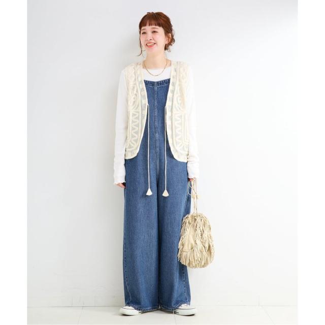 ベーセーストック（B．C STOCK）/《追加》ウォッシャブル / DU JOUR / デュ ジュール BK−BOW JEAN SALOPE_1