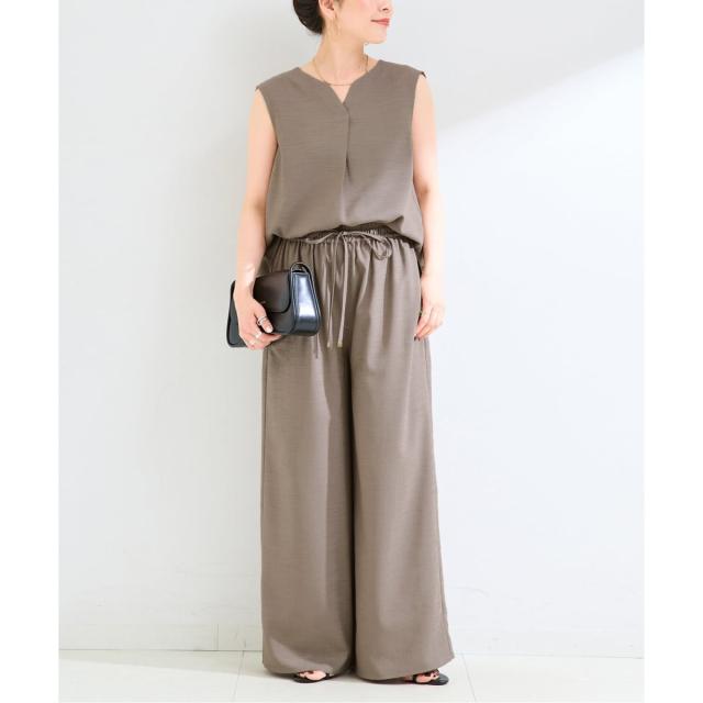 ベーセーストック（B．C STOCK）/《追加》《S/Mサイズ展開》《2点セット》ウォッシャブル / リネンライクセットアップ
