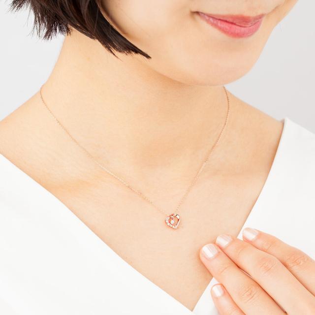 カナル4℃（canal4'C）/ シルバー ハートモチーフ ネックレスの通販は