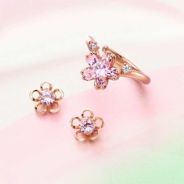 カナル４℃（canal4’C）/【2025 SAKURA Collection】シルバー ピアス＆イヤーカフセットの通販は