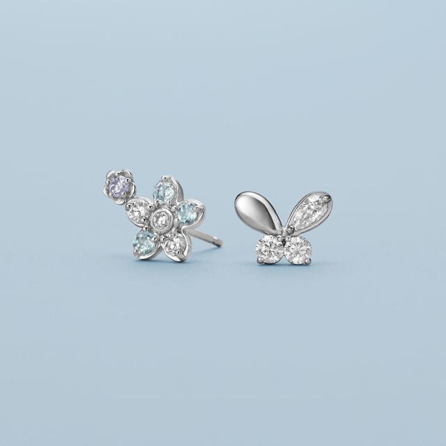 カナル４℃（canal4’C）/【Spring Limited】シルバー アシンメトリー ピアス