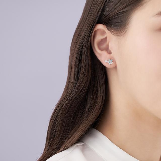 カナル４℃（canal4’C）/【Spring Limited】シルバー アシンメトリー ピアス