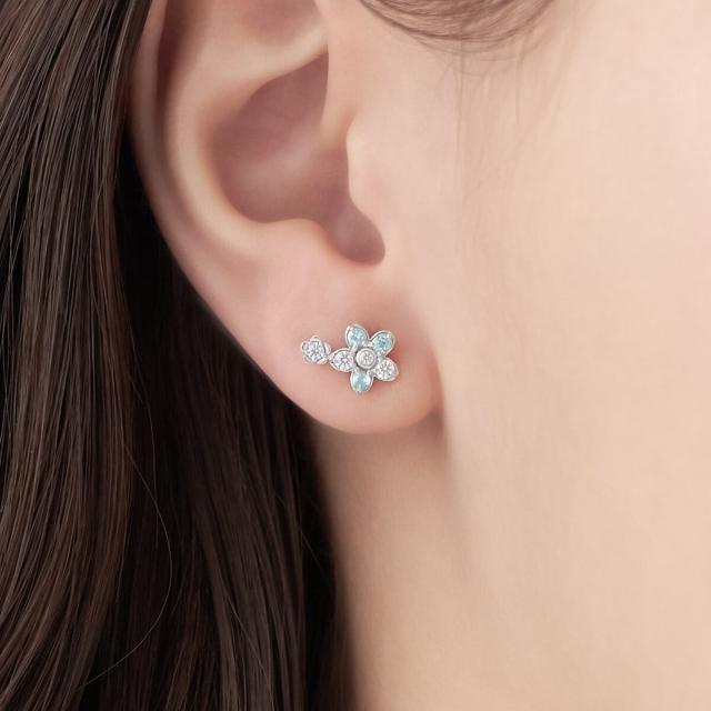 カナル４℃（canal4’C）/【Spring Limited】シルバー アシンメトリー ピアス