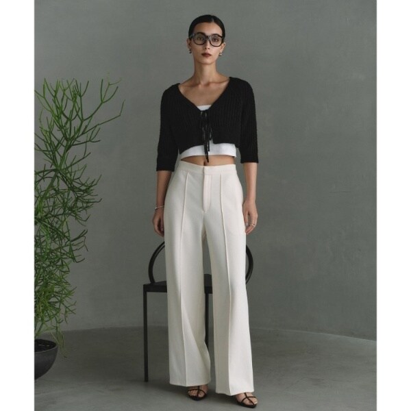 コードエー（CODE A）/CODE A｜carl yarn 2way short cardigan