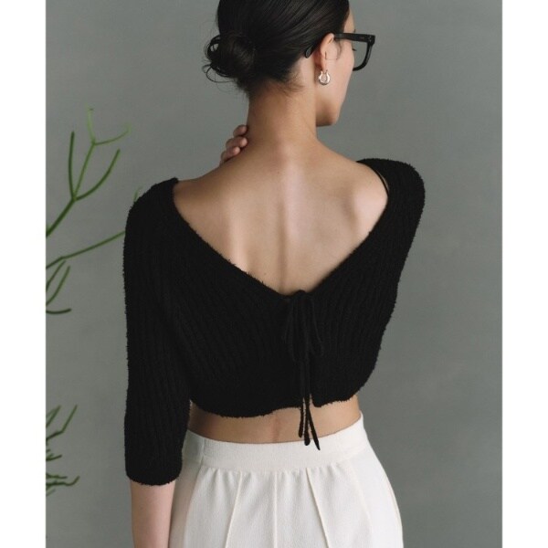 コードエー（CODE A）/CODE A｜carl yarn 2way short cardigan