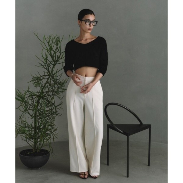 コードエー（CODE A）/CODE A｜carl yarn 2way short cardigan