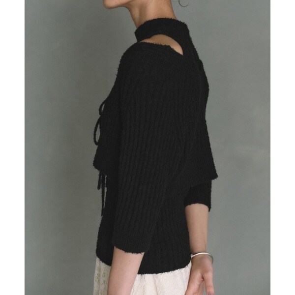 コードエー（CODE A）/CODE A｜carl yarn 2way short cardigan