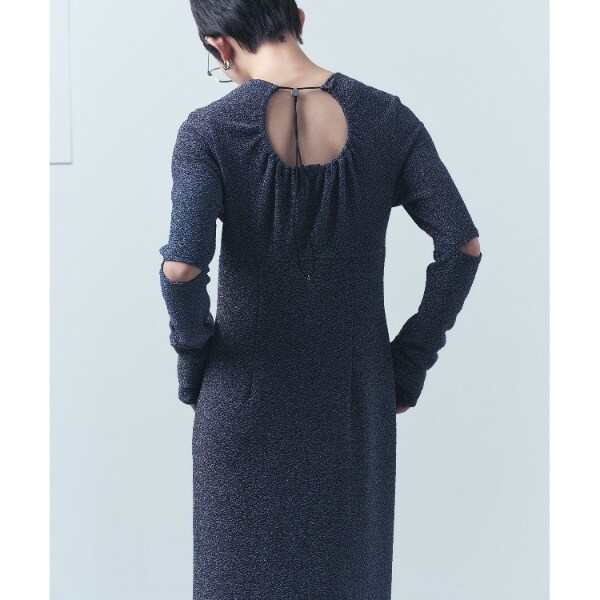 コードエー（CODE A）/CODE A｜open back lame dress