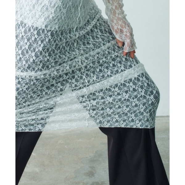 コードエー（CODE A）/stretch lace cami dress_7