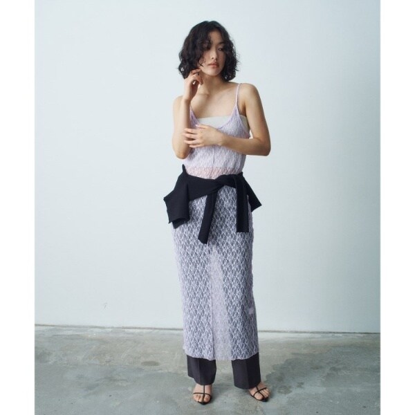 コードエー（CODE A）/stretch lace cami dress_11