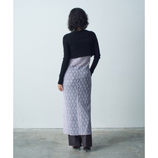 コードエー（CODE A）/stretch lace cami dress_12