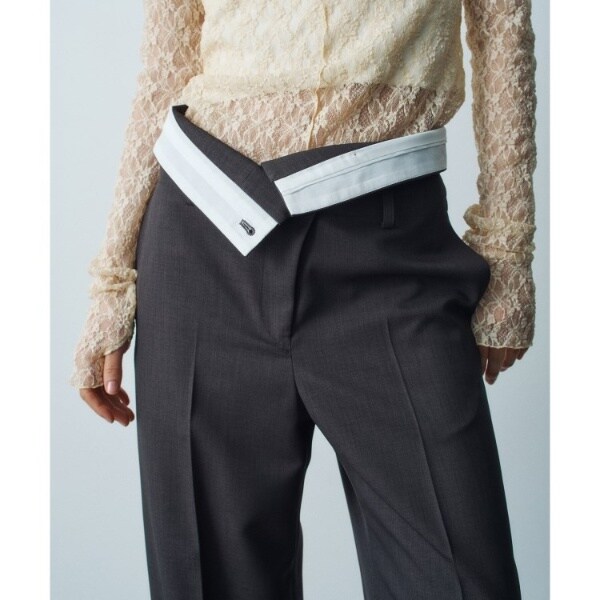 コードエー（CODE A）/turn up chic trousers