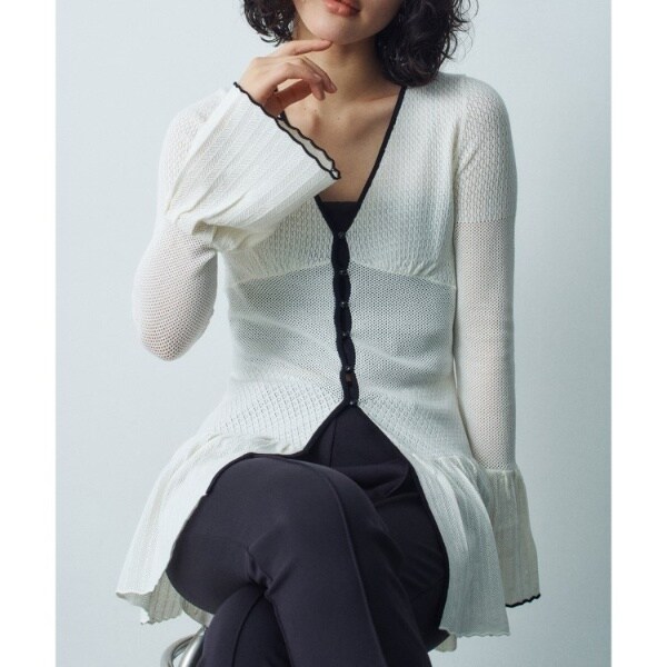 コードエー（CODE A）/lace tunic cardigan