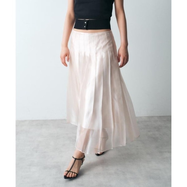 コードエー（CODE A）/shiny sheer pleated skirt