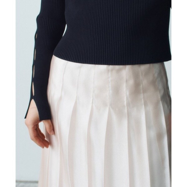 コードエー（CODE A）/shiny sheer pleated skirt_10