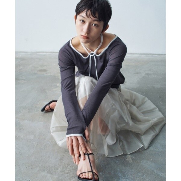コードエー（CODE A）/shiny sheer pleated skirt_11