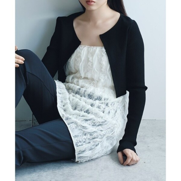 コードエー（CODE A）/fril lace apron blouse_2
