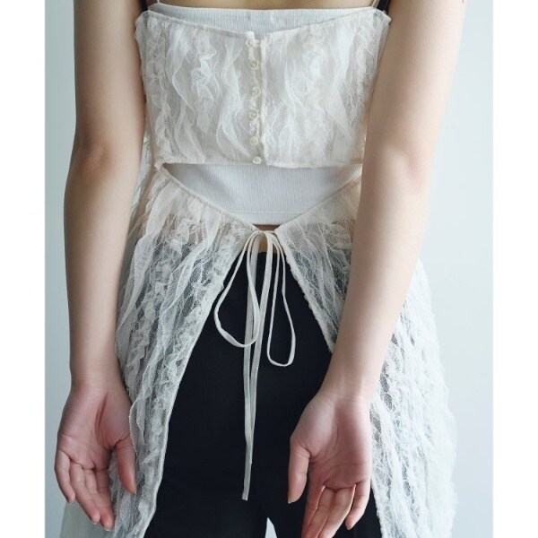 コードエー（CODE A）/fril lace apron blouse_8