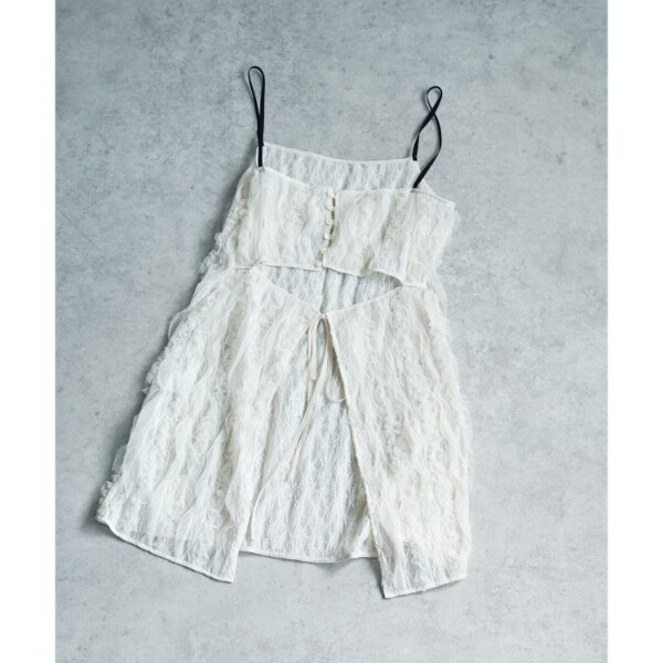 コードエー（CODE A）/fril lace apron blouse_9