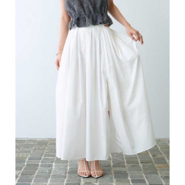 コードエー（CODE A）/side slit volume skirt_4