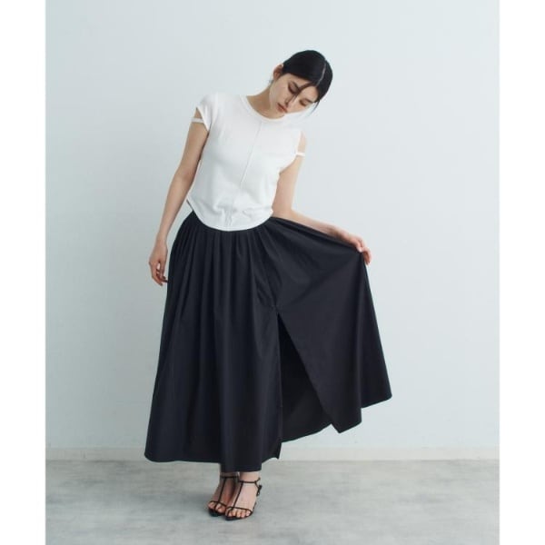コードエー（CODE A）/side slit volume skirt_13