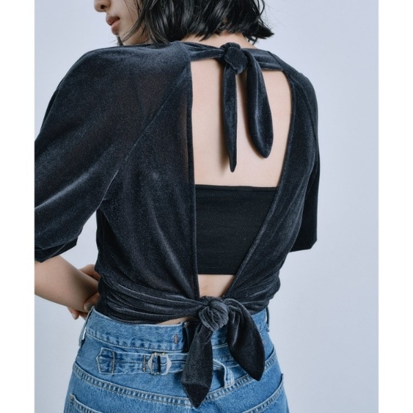 APPAREL]/ディオラート/袖 シアー・チャイナ柄トッパー [中華柄