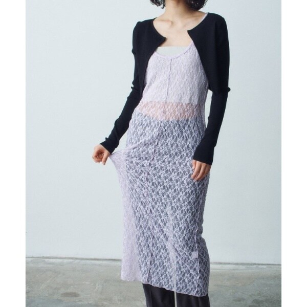 コードエー（CODE A）/stretch lace cami dress_2