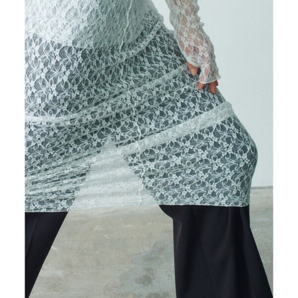 コードエー（CODE A）/stretch lace cami dress_9