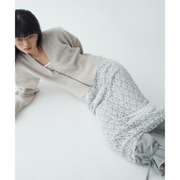 コードエー（CODE A）/stretch lace cami dress_13