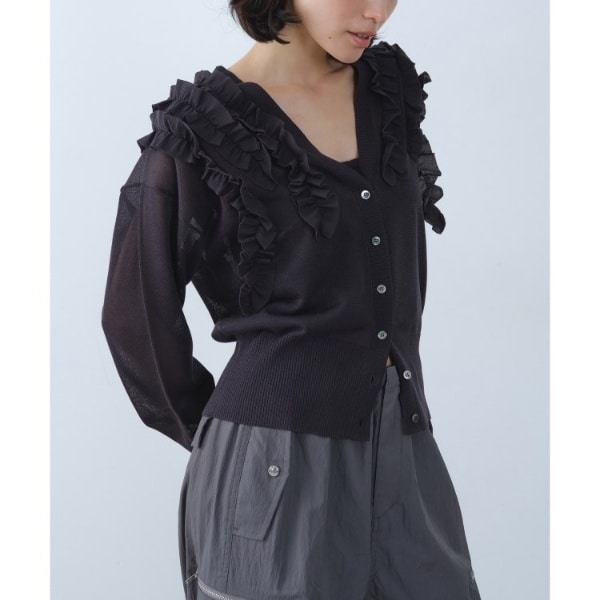 コードエー（CODE A）/3way frill cardigan