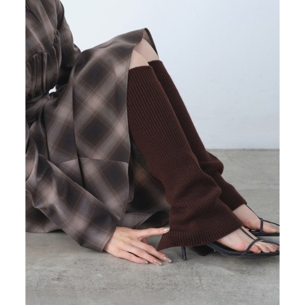 コードエー（CODE A）/piedi nudi｜rib knit leg warmer