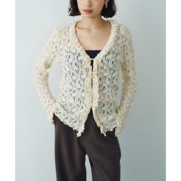 コードエー（CODE A）/fluffy lace blouse