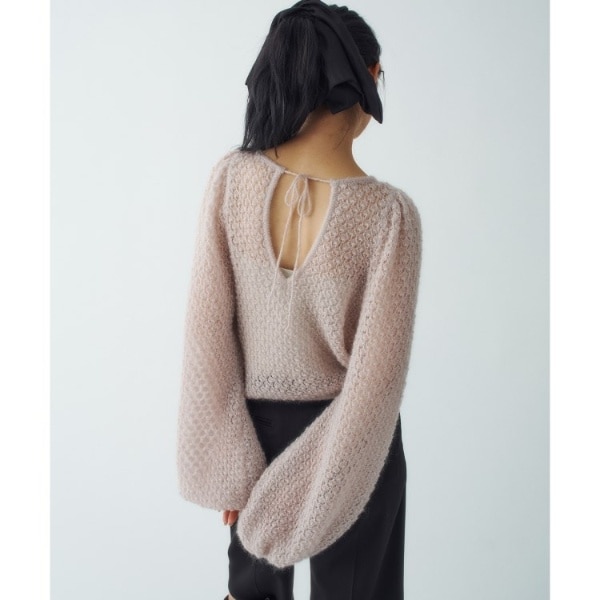 コードエー（CODE A）/2way sheer mohair pullover