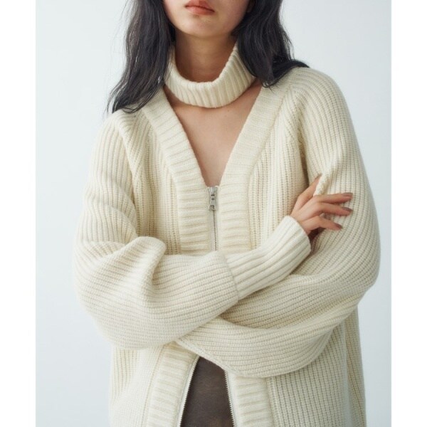 コードエー（CODE A）/dual form zip knit_1