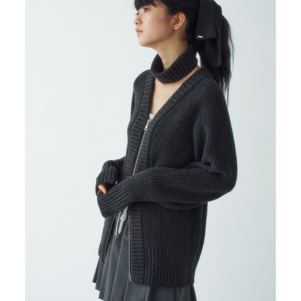 コードエー（CODE A）/dual form zip knit_2
