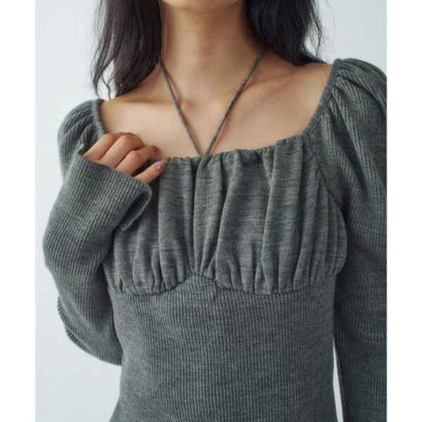 コードエー（CODE A）/femi gather rib knit