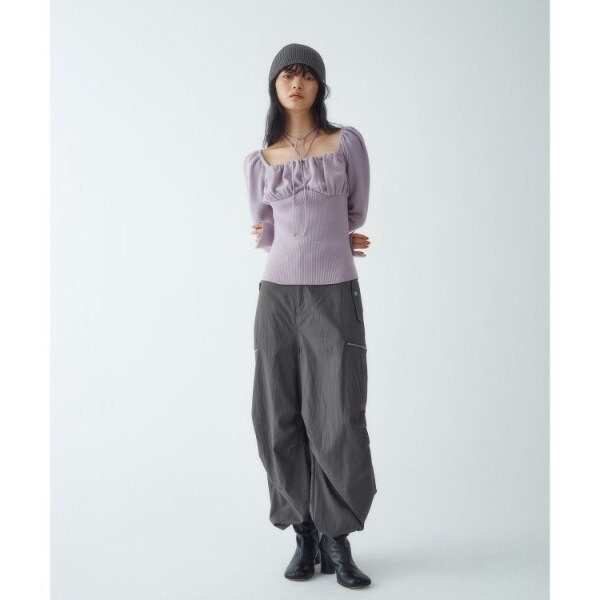 コードエー（CODE A）/femi gather rib knit