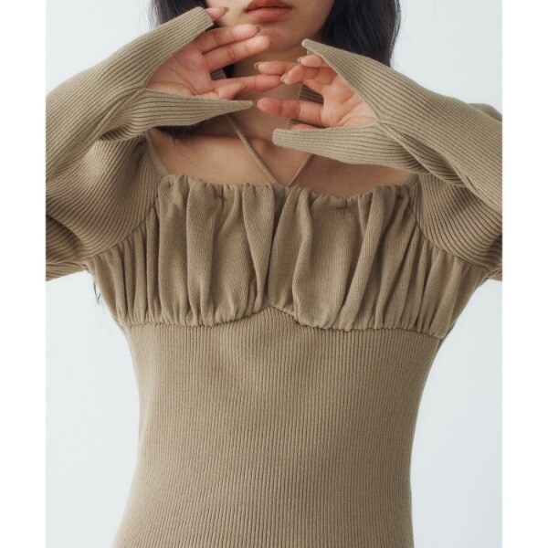 コードエー（CODE A）/femi gather rib knit