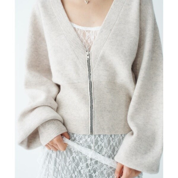 コードエー（CODE A）/zip form cardigan_3