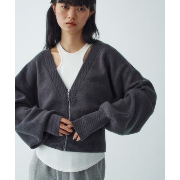 コードエー（CODE A）/zip form cardigan_7