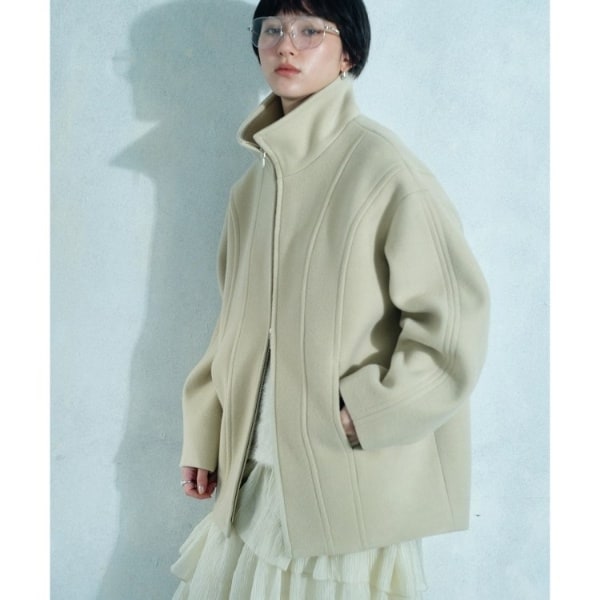 コードエー（CODE A）/wool volume short coat