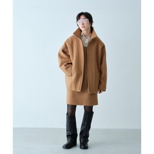 コードエー（CODE A）/wool volume short coat