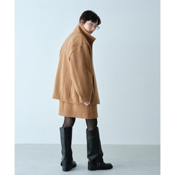 コードエー（CODE A）/wool volume short coat